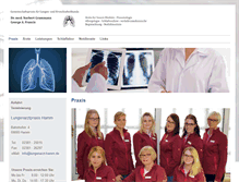 Tablet Screenshot of lungenarzt-hamm.de